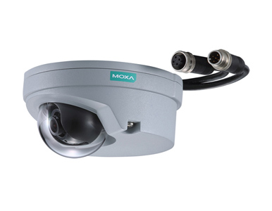 Moxa VPort P06-2M60M-CT-T - EN50155,FHD,H.264/MJPEG IP camera,M12 connector,1 MIC, PoE, 6.0mm Lens,-40 to 70  Degree C by MOXA